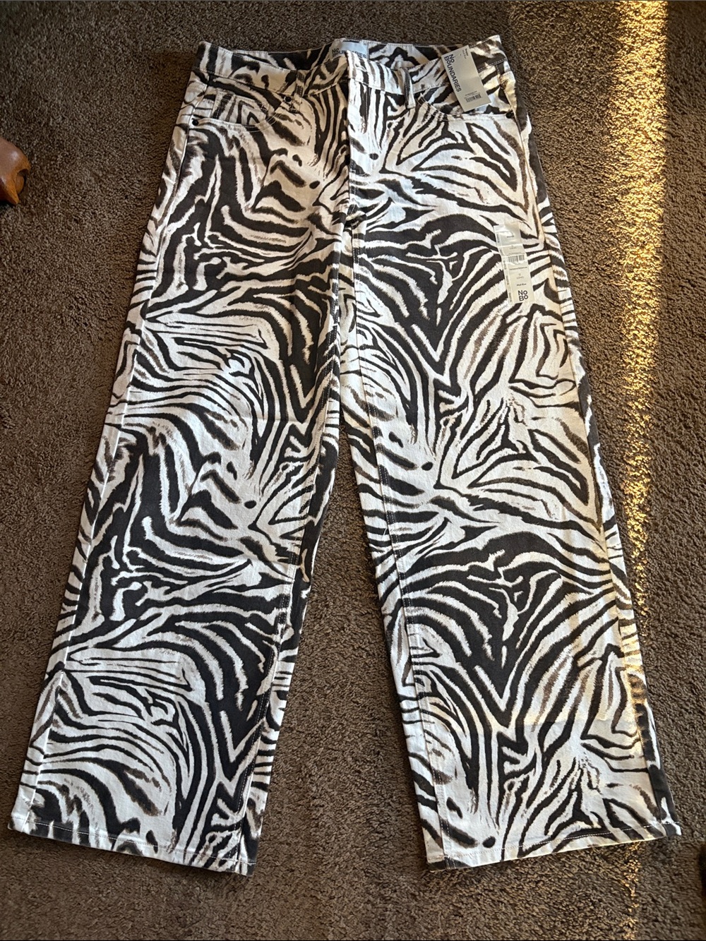 ⭐️VIRAL⭐️ No Boundaries Zebra Print Jeans 🤎